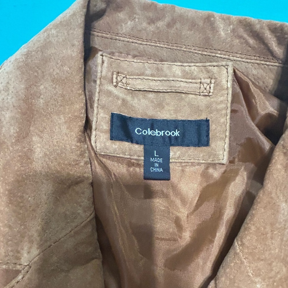 Vintage, Men's Brown Suede Trench style Coat - Picture 12 of 12